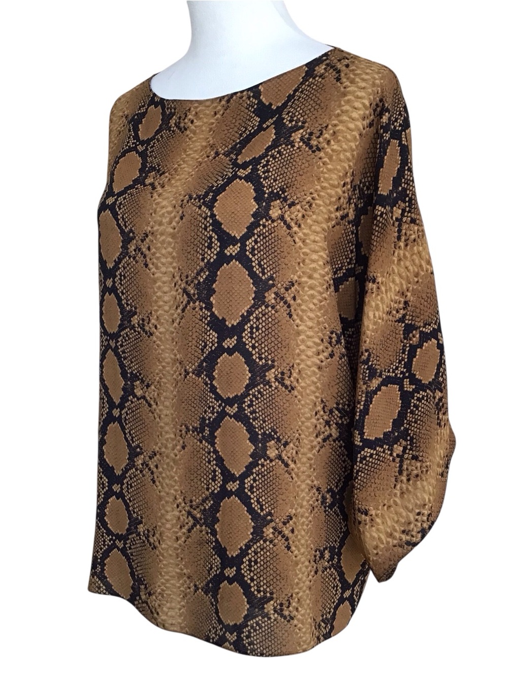 The Michael Kors Collection Niki Silk Python Top - Picture 2 of 6